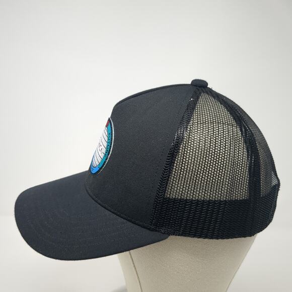RVCA Present Future Past Snapback Trucker Hat Black OS Adjustable Mesh Back - Picture 3 of 9